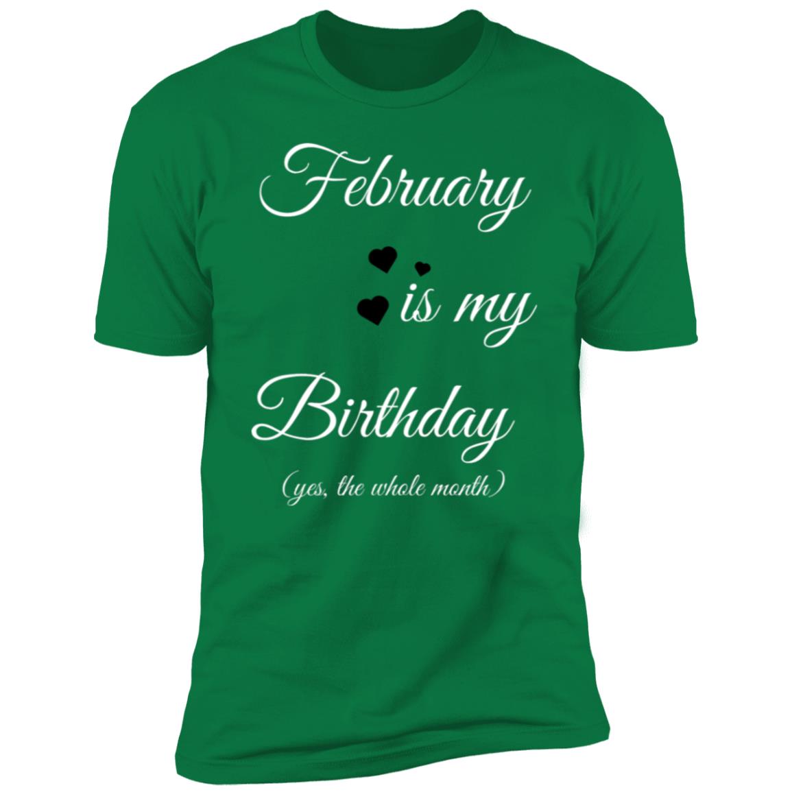 February Birthday NL3600 Premium Short Sleeve T-Shirt