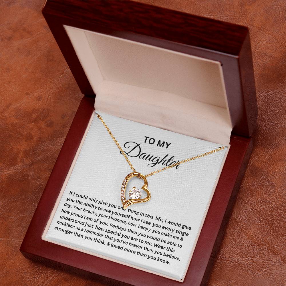 TO MY DAUGHTER HEART NECKLACE