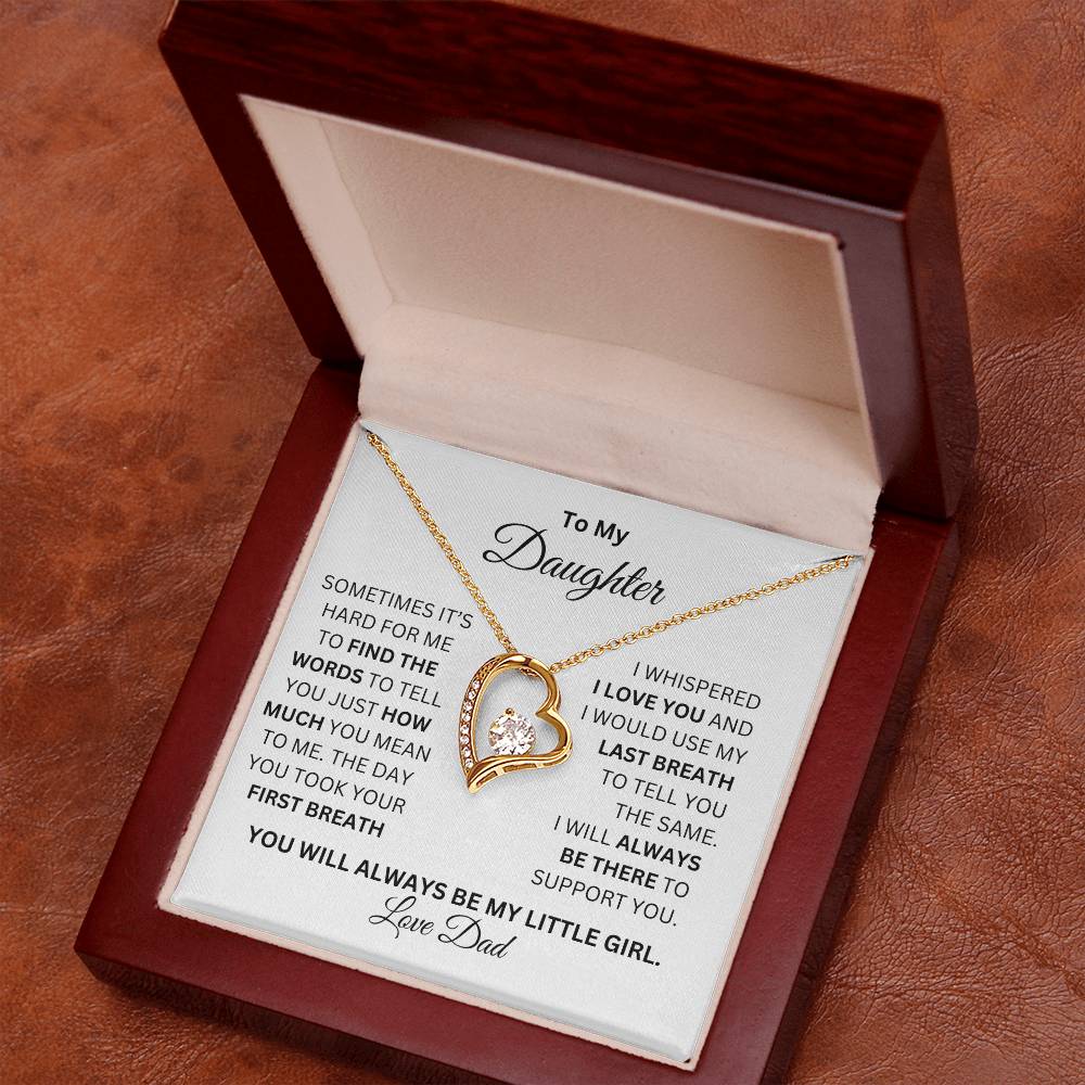 TO MY DAUGHTER FOREVER LOVE NECKLACE