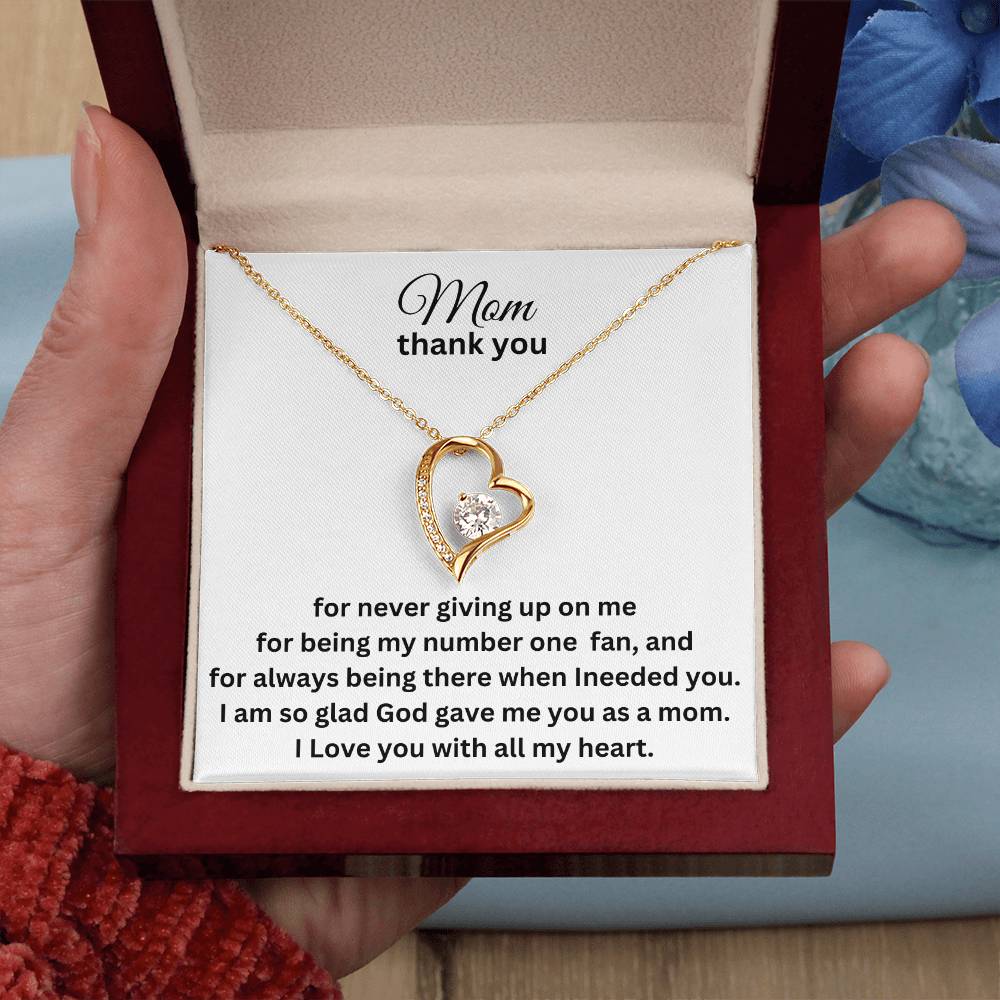 Mom thank you Forever Love Necklace