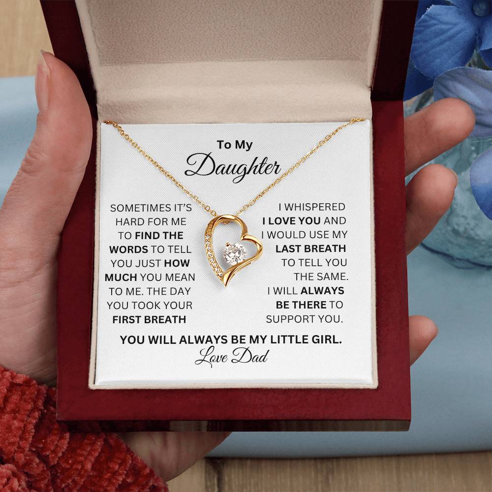 TO MY DAUGHTER FOREVER LOVE NECKLACE