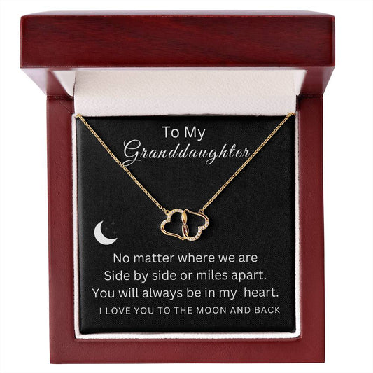 TO  MY  GRANDDAUGHTER EVERLASTING LOVE NECKLACE