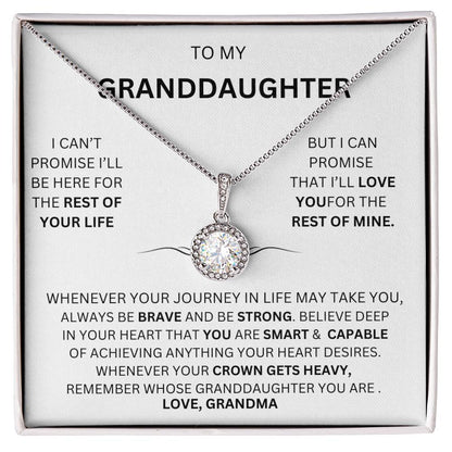 TO MY GRANDDAUGHTER  ENTERNAL KNOT NECKLACE