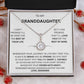 TO MY GRANDDAUGHTER  ENTERNAL KNOT NECKLACE
