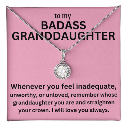 TO MY GRANDDAUGHTER  ENTERNAL  HOPE  NECKLACE