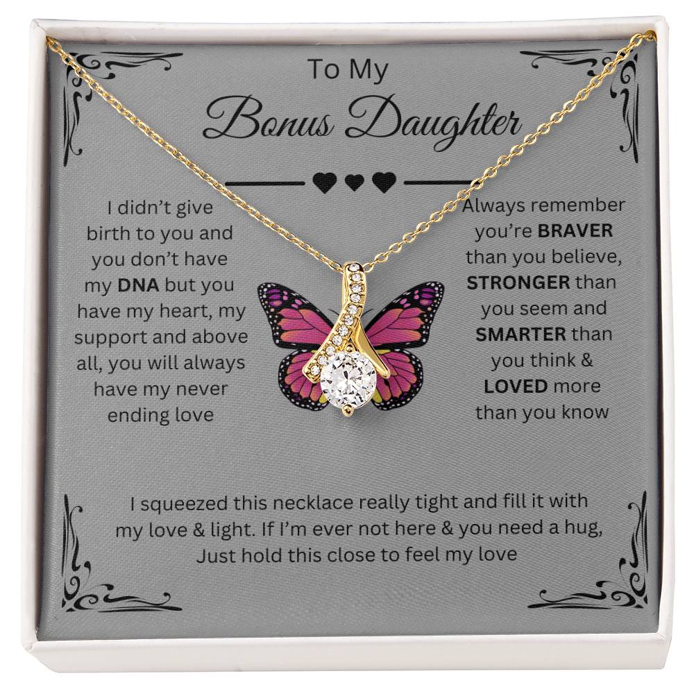 To My Daughter Alluring Beauty Necklace (Yellow & White Gold Variants)