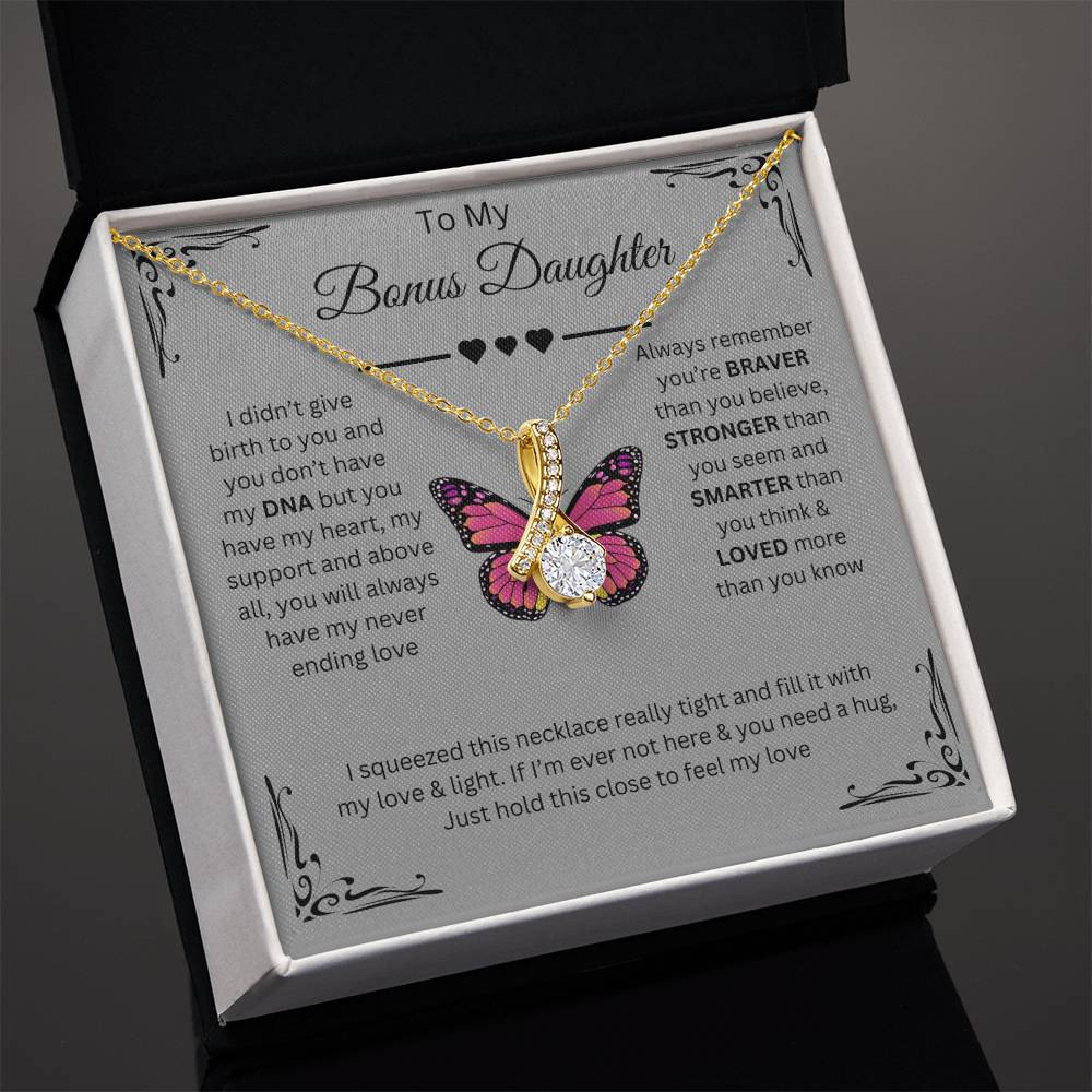 To My Daughter Alluring Beauty Necklace (Yellow & White Gold Variants)