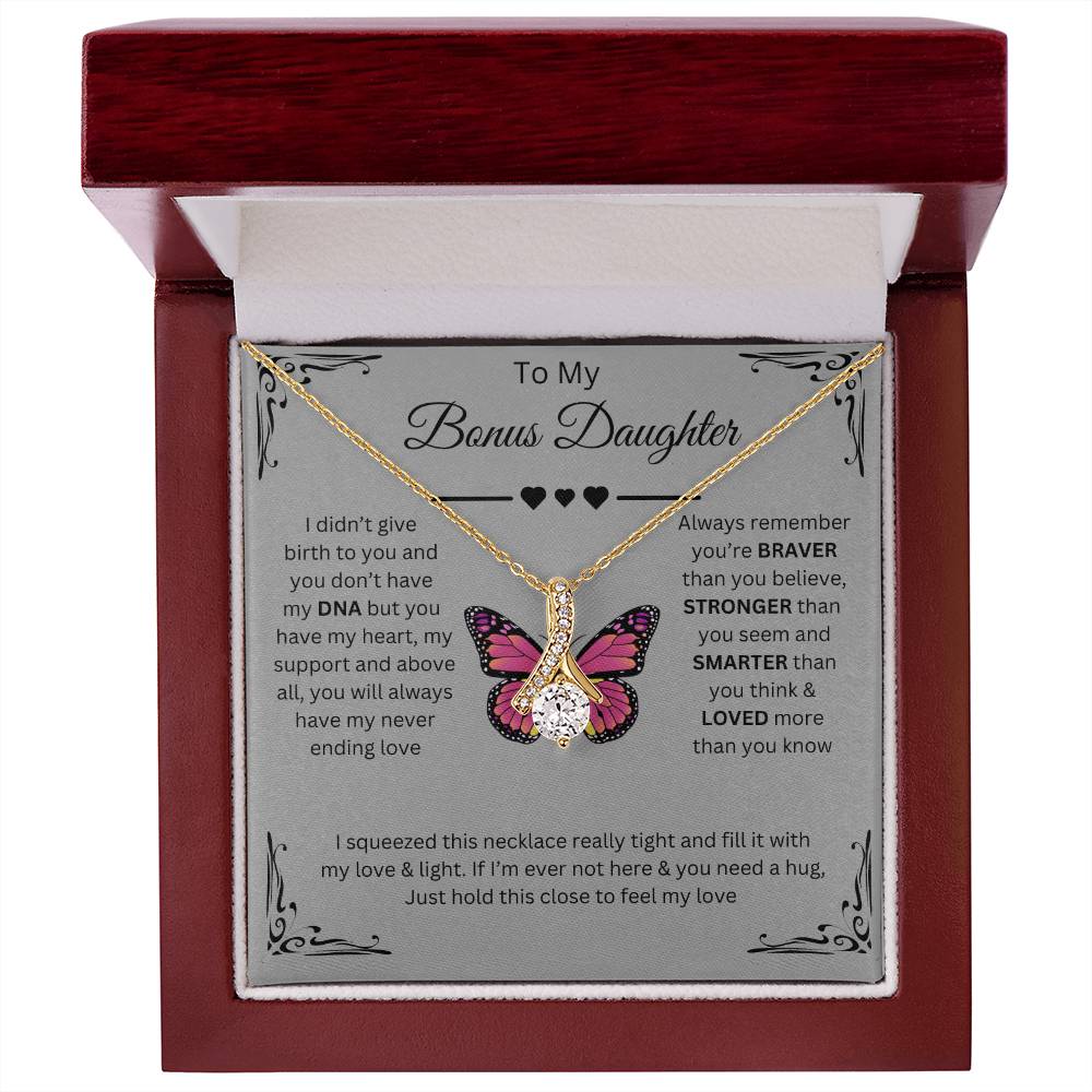 To My Daughter Alluring Beauty Necklace (Yellow & White Gold Variants)