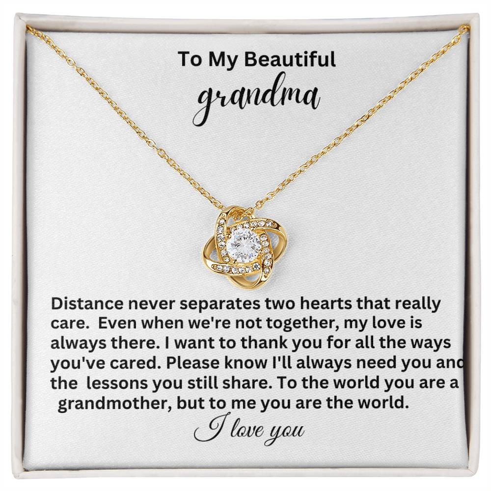 to my beatiful grandma pendent