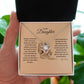 TO MY DAUGHTER LOVE KNOT NECKLACE