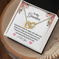 To My Grandma Interlocking Heart necklace