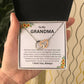 To My  Grandma Interlock Heart Necklace