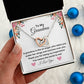 To My Grandma Interlocking Heart necklace