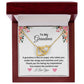 To My Grandma Interlocking Heart necklace