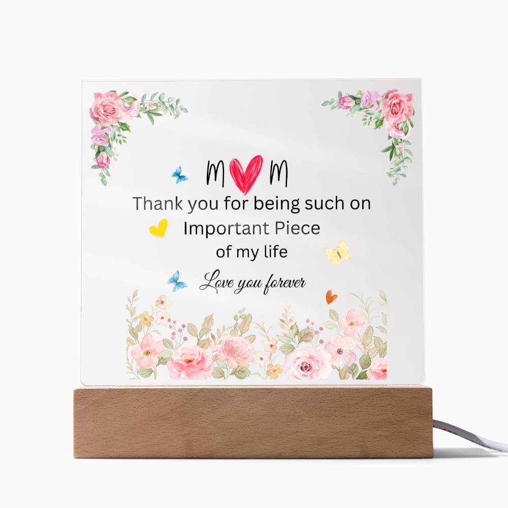 MUM ACRYLIC SQUARE PLAQUE