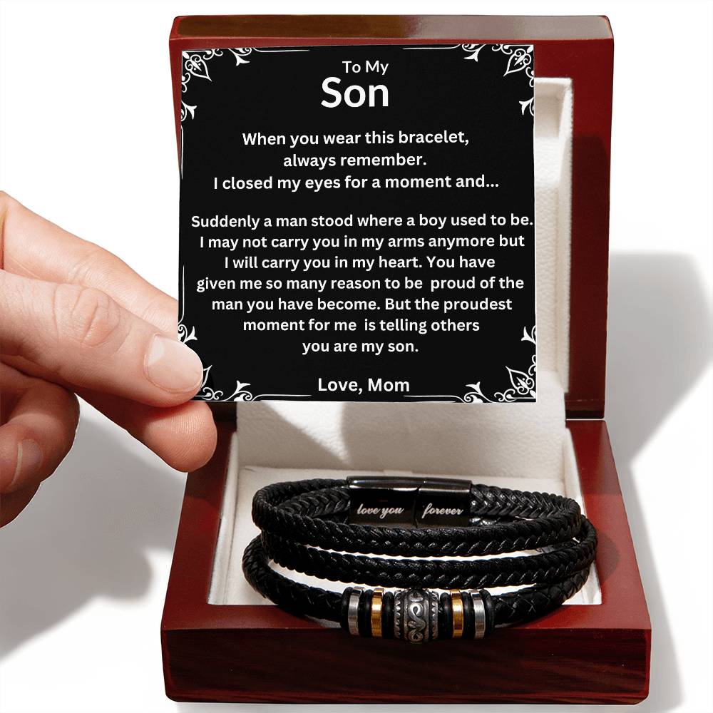 TO MY SON LOVE YOU FOREVER BRACELET