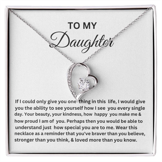 TO MY DAUGHTER HEART NECKLACE