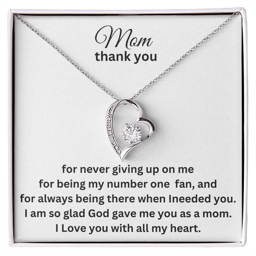 Mom thank you Forever Love Necklace