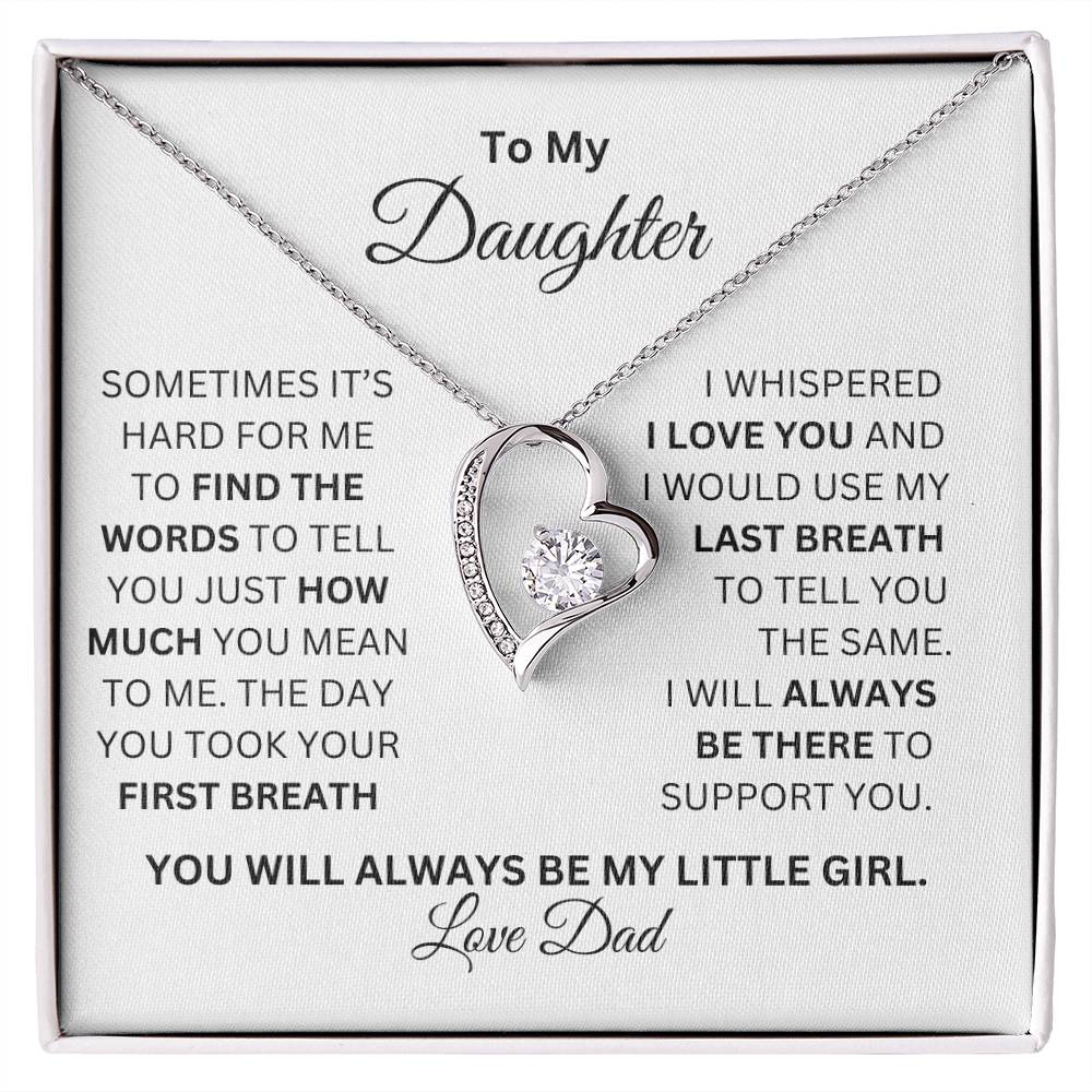 TO MY DAUGHTER FOREVER LOVE NECKLACE