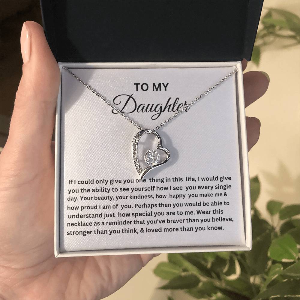 TO MY DAUGHTER HEART NECKLACE