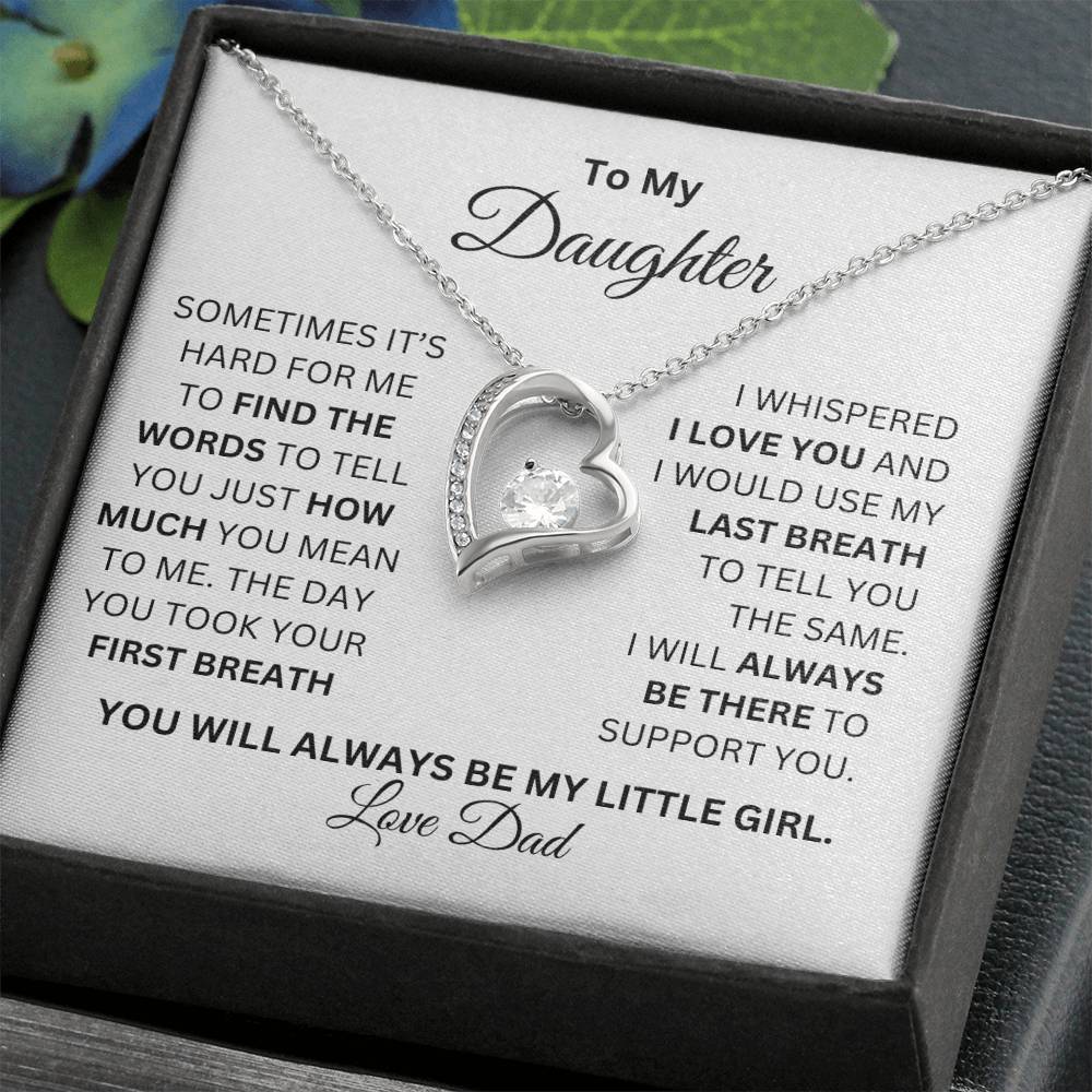 TO MY DAUGHTER FOREVER LOVE NECKLACE