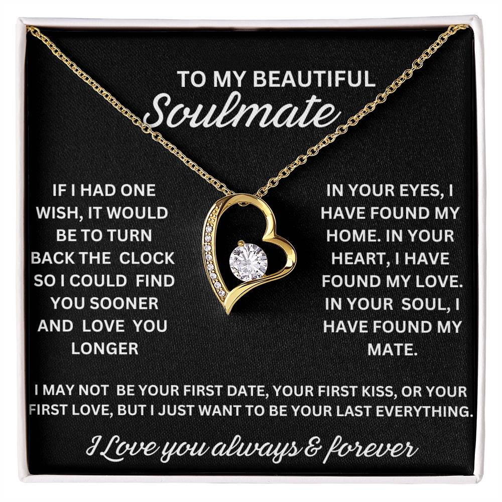 to my Beautiful Soulmate Forever Love Necklace