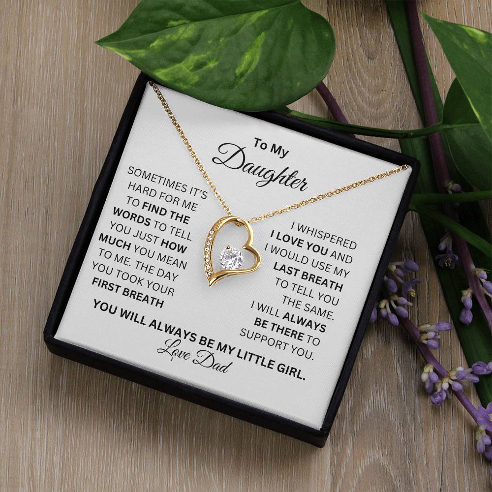 TO MY DAUGHTER FOREVER LOVE NECKLACE