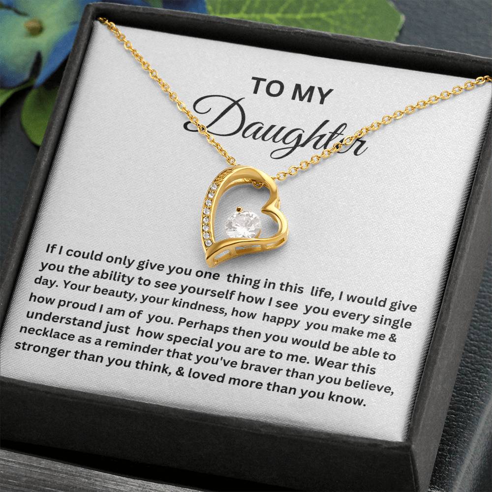 TO MY DAUGHTER HEART NECKLACE