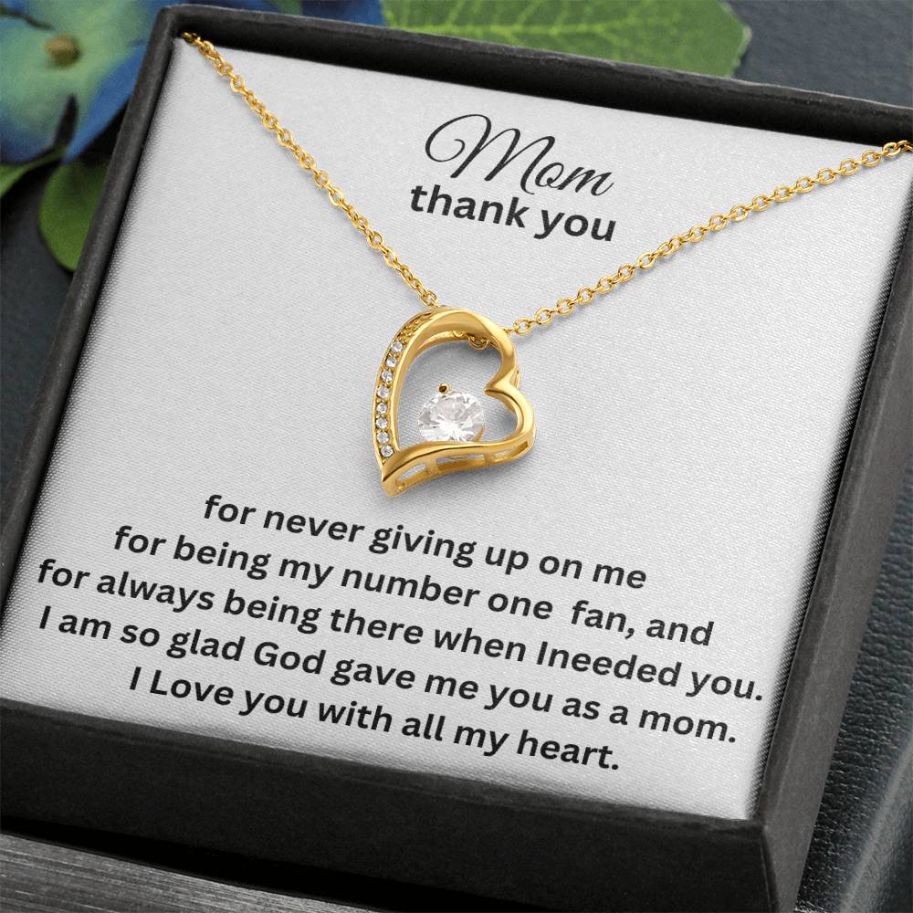 Mom thank you Forever Love Necklace