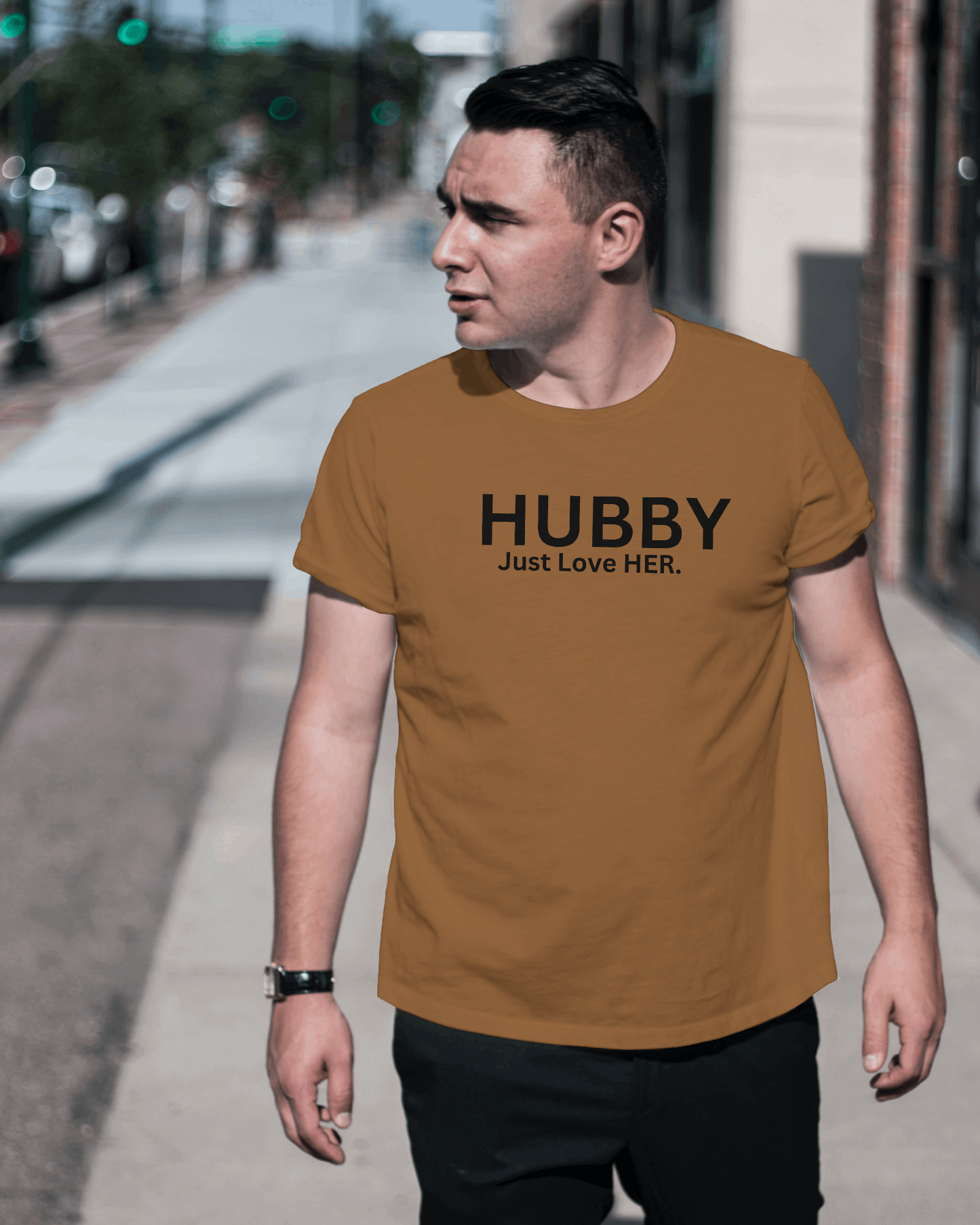 man hubby t shirt